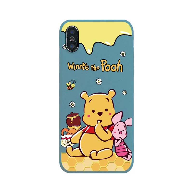 3 Медвежонок пух чехол для телефона s для iphone 6 6S 7 8 Plus X XS MAX XR 11 Pro MAX милый мультяшный Мягкий ТПУ силиконовый чехол - Цвет: 3
