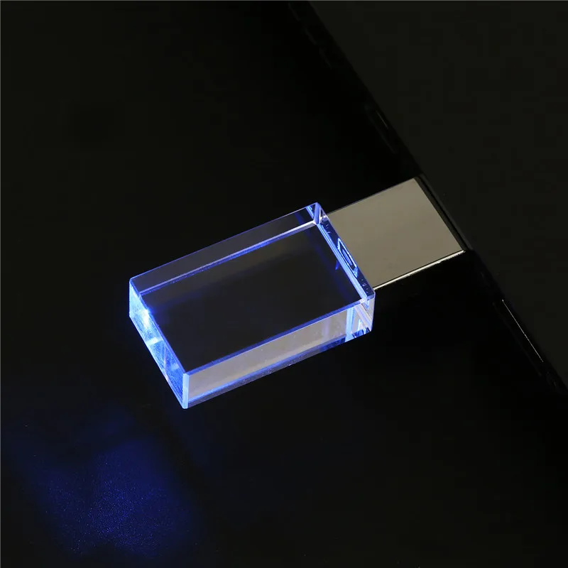 JASTER(более 10 шт. бесплатный логотип) Кристальный usb флэш-накопитель металлическая Флешка 8 ГБ 16 ГБ 32 ГБ 64 Гб 128 ГБ u дисковая карта памяти - Цвет: blue