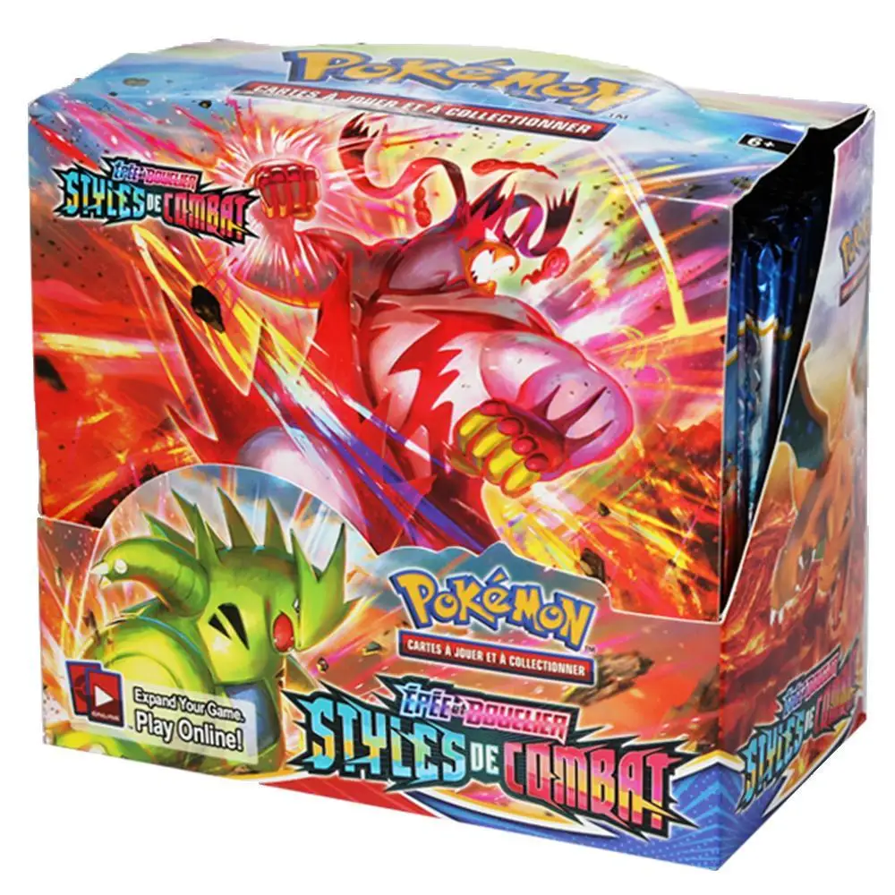 Cartas DE Pokemon versi&oacute;n francesa, modelos DE combate Booster, colecci&oacute;n DE cartas DE juego, Francaise chiffing reborn, 360/324 Uds.-4