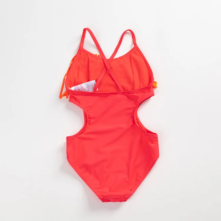 От 3 до 12 лет одежда для купания девочек цельный купальный костюм с бахромой в