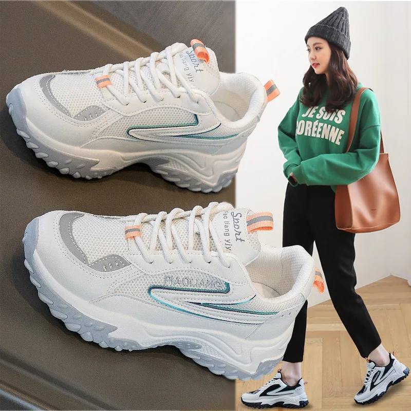 

Оригинальная кожа, женская модная новинка осени 2021, повседневная женская обувь на платформе, белые кроссовки, женские кроссовки