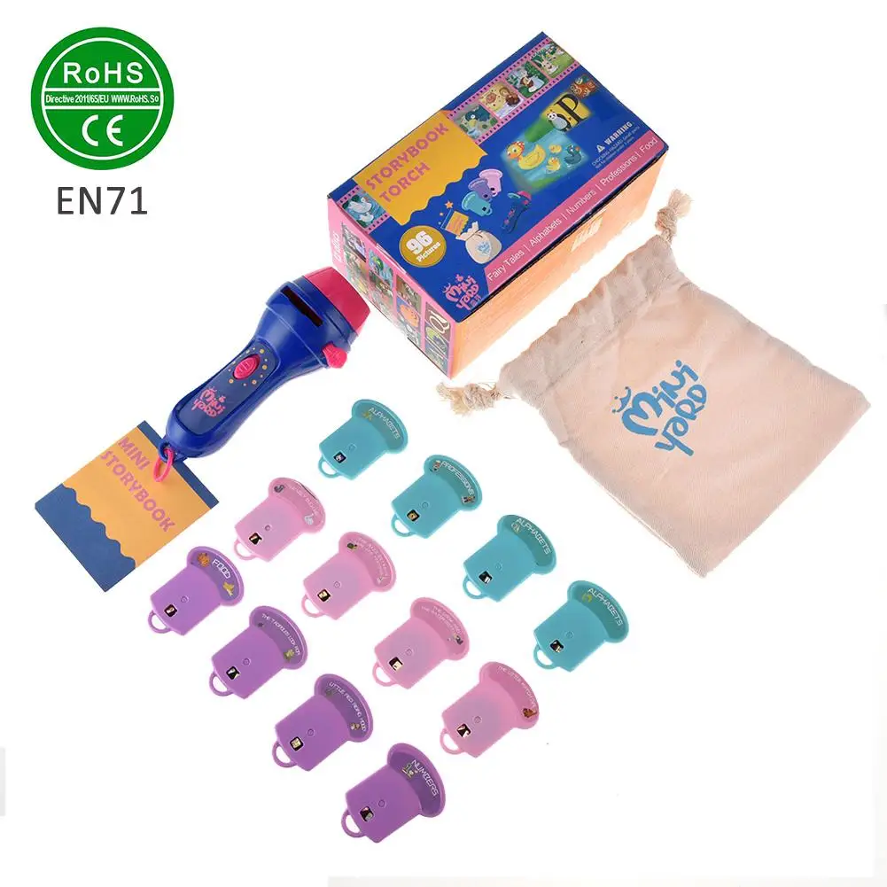 Children's Early Education Projector Fairy Tale Storybook With 4 Stories 32 Images Larger Clearer Image Easier |