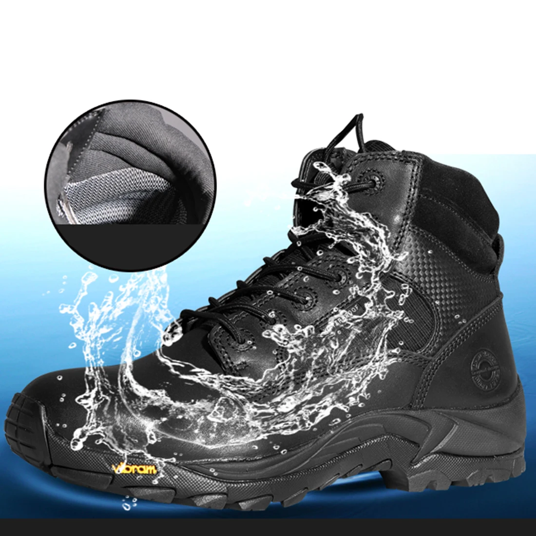 Workerkit 6-inch Non-slip Tactical Combat Boots Outdoor Hunting Hiking Climbing Boots for Airsoft