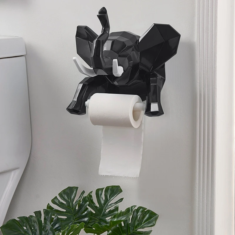 Полимерный креативный держатель для полотенец в виде милого слона туалетной