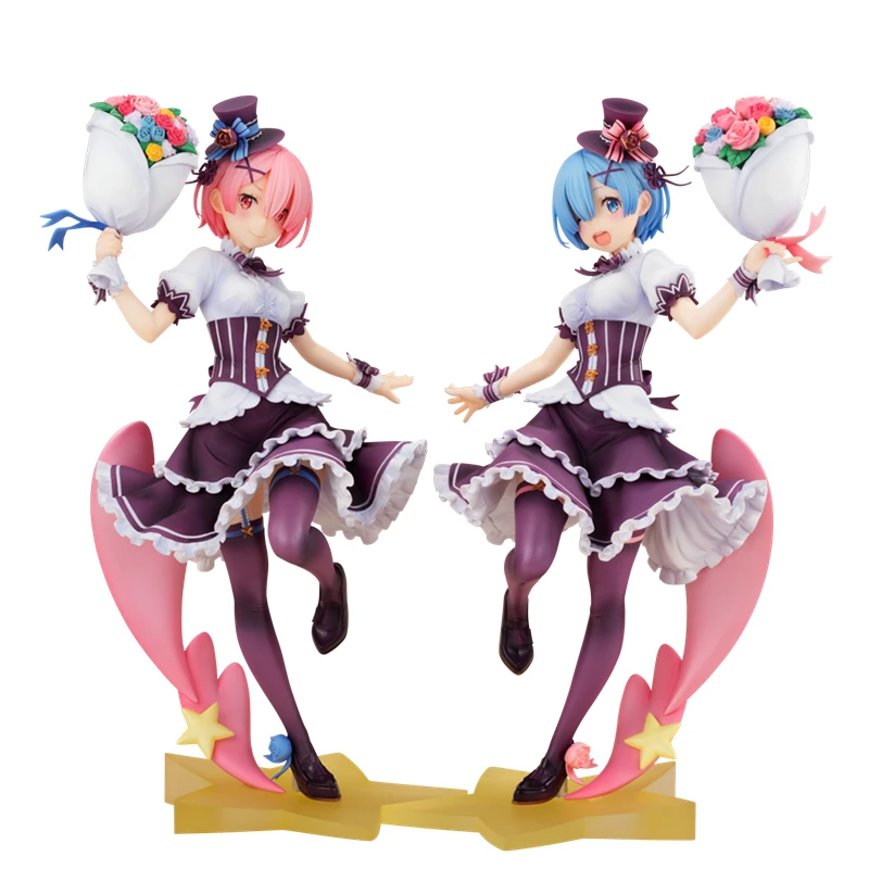 

Фигурка из японского аниме «Re:life In A Different World From Zero Ram & Rem» на день рождения, декоративная модель ручной работы, кукла, аниме, игрушки, подарок