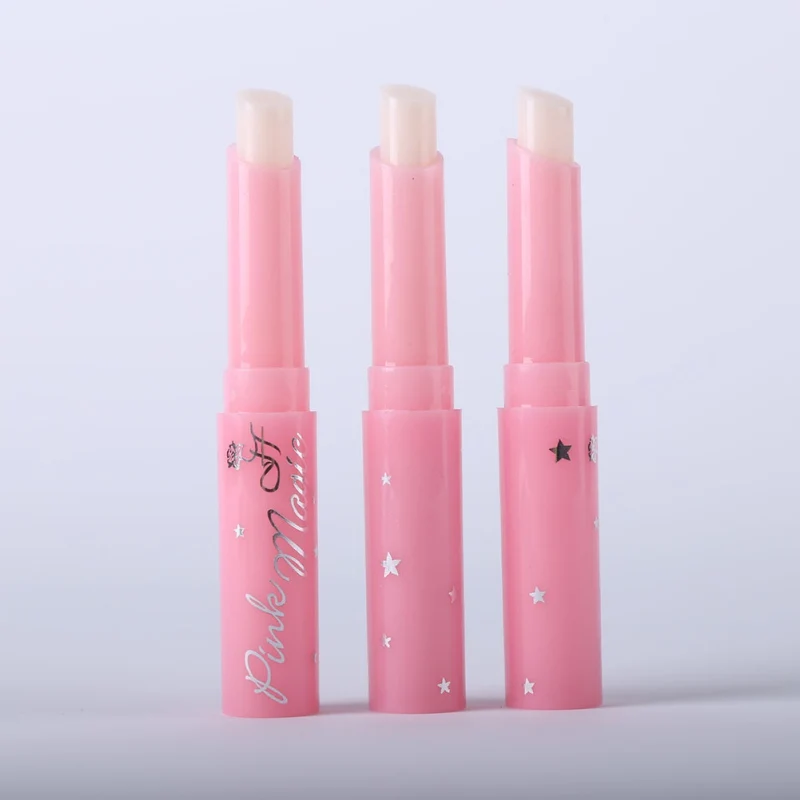 Чехол с клубничным рисунком Увлажняющая губная помада меняющая цвет при