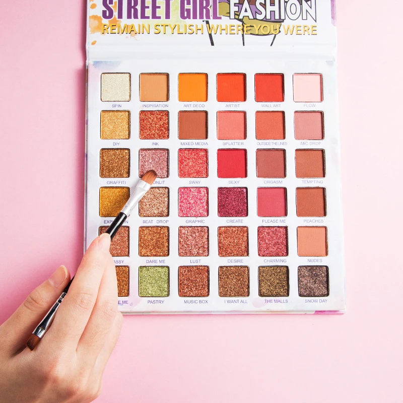 Блестящая палитра теней для век новая модная уличная девочек блестящая