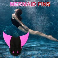 kids mermaid flippers children swimming fins whale tail silicone flippers swimming gear for children water sports training