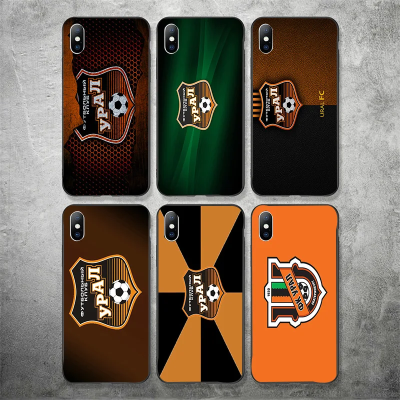Чехол для телефона Llyin чехол iphone DIY Урал FC черный мягкий TPU iPhone 11Pro X XR XS MAX 7 8 7plus 6 6S 5S