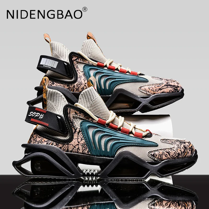 

Mens Luxury Sneakers Male Casual Chunky Shoes Tenis Trainers Trendy Breathable Damping Running Jogging Hip Hop Sports Shoes