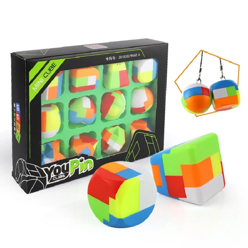 12 шт./компл. LUBAN Lock Cube IQ развивающая интеллектуальная игрушка-головоломка 3D