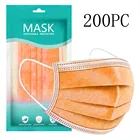 Маска для лица 200 шт., ткань для лица, одноразовая маска для косплея на Хэллоуин, маска шарф в форме маски Mascherine, маска