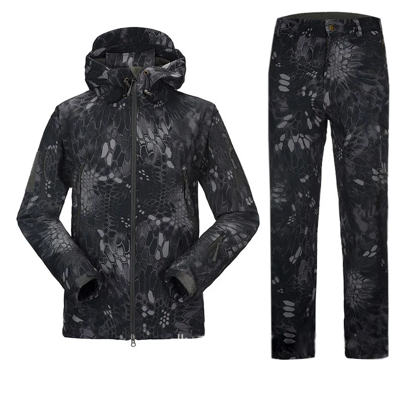 Тактическая мужская одежда TAD мягкая кожа акулы Женская водонепроницаемая