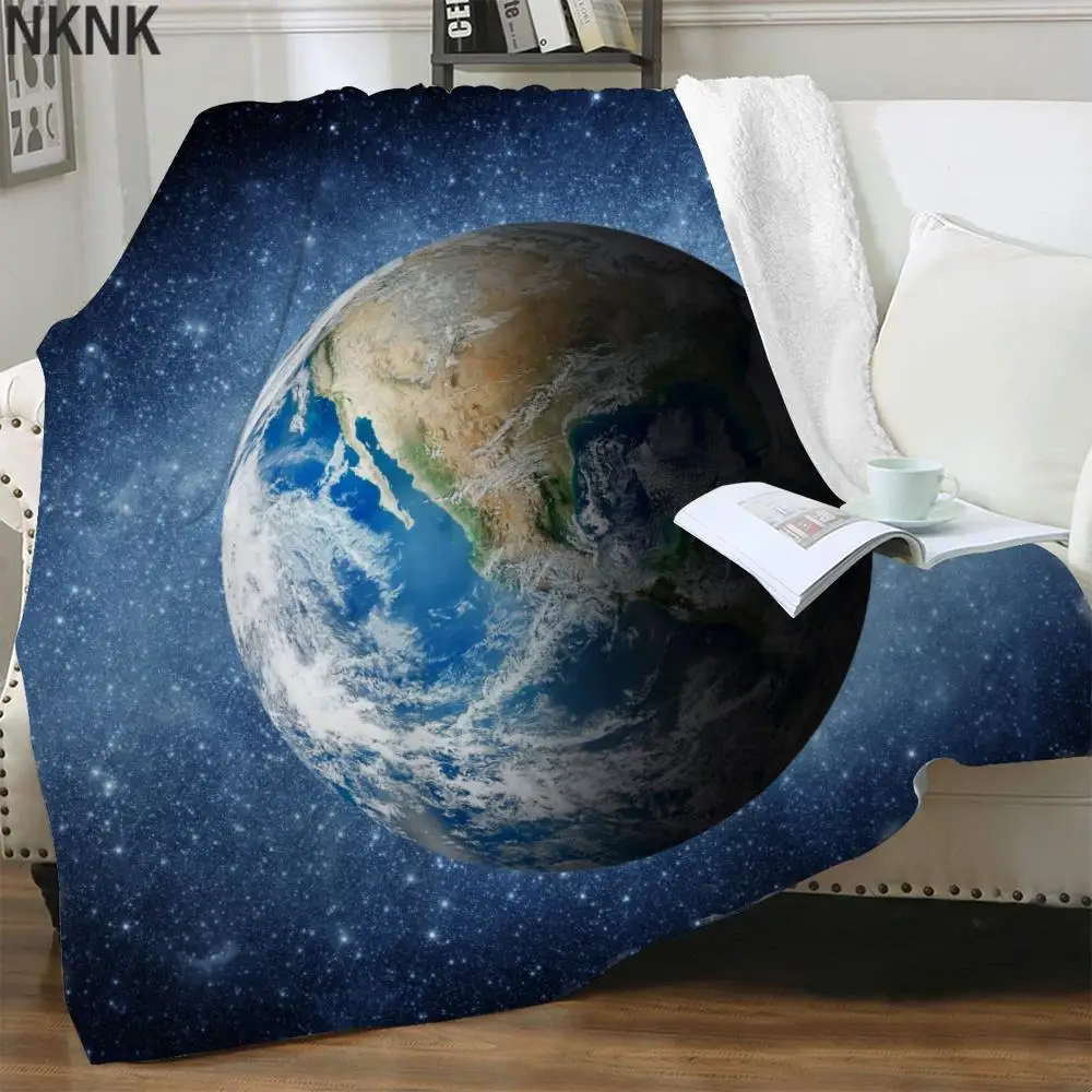 

NKNK Brank Space Blanket Galaxy Thin Quilt Universe Blankets For Beds Art Plush Throw Blanket Sherpa Blanket Fashion Vintage