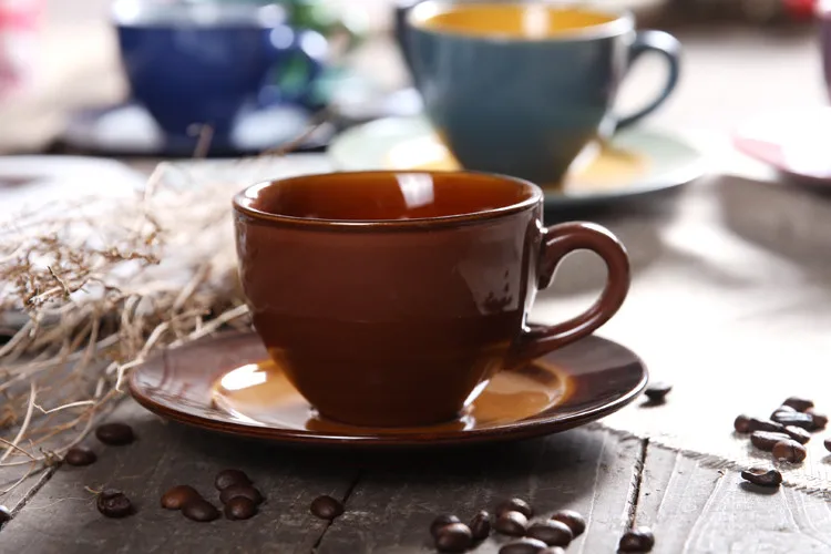 Набор кофейных чашек континентального цвета керамический комплект в британском