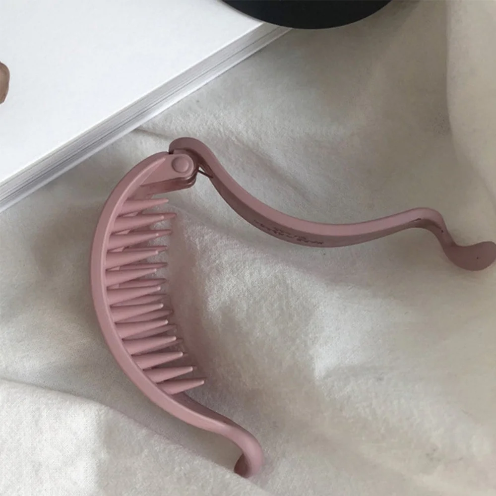 Женские матовые заколки для конского хвоста девочек однотонные банановые зажимы