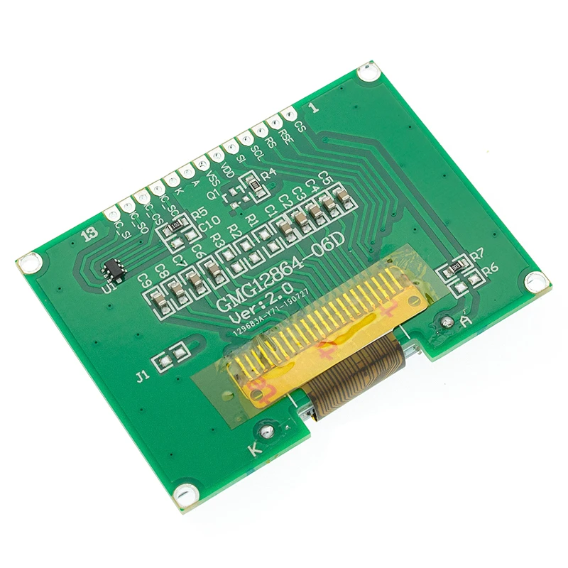 12864 06D ЖК модуль COG с китайским шрифтом матричный экран интерфейс SPI Elecfans|ЖК-модули|