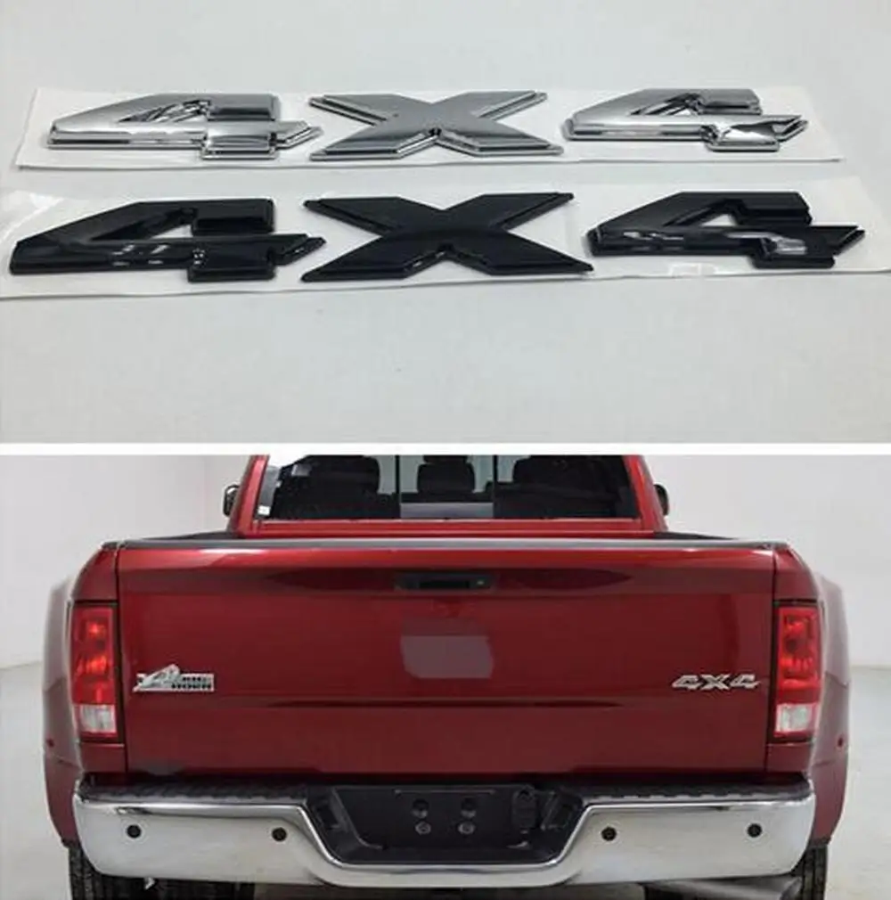 DSYCAR 2 шт. 3D ABS 4X4 Автомобильная наклейка на четыре колеса эмблема значок для Jeep BMW Ford