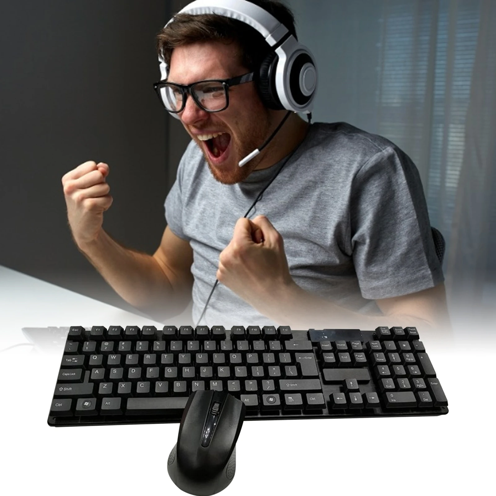 

2.4G Wireless Gaming Keyboard Mouse Set Computer Accessories Wireless Keyboard and Mouse