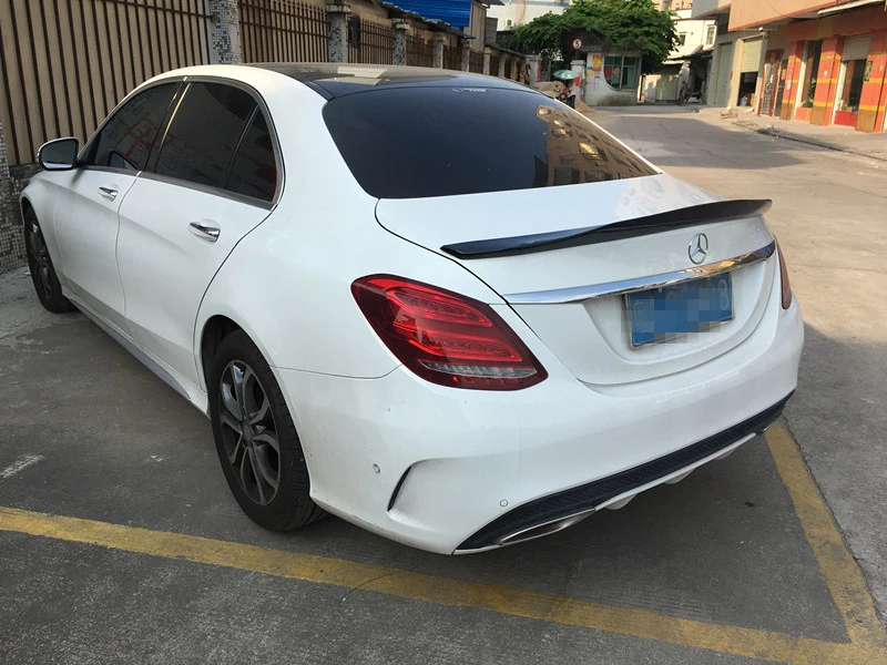 Автомобильные Спойлеры с крышкой багажника для Benz C класса W205 PSM стиль Ducktail губы