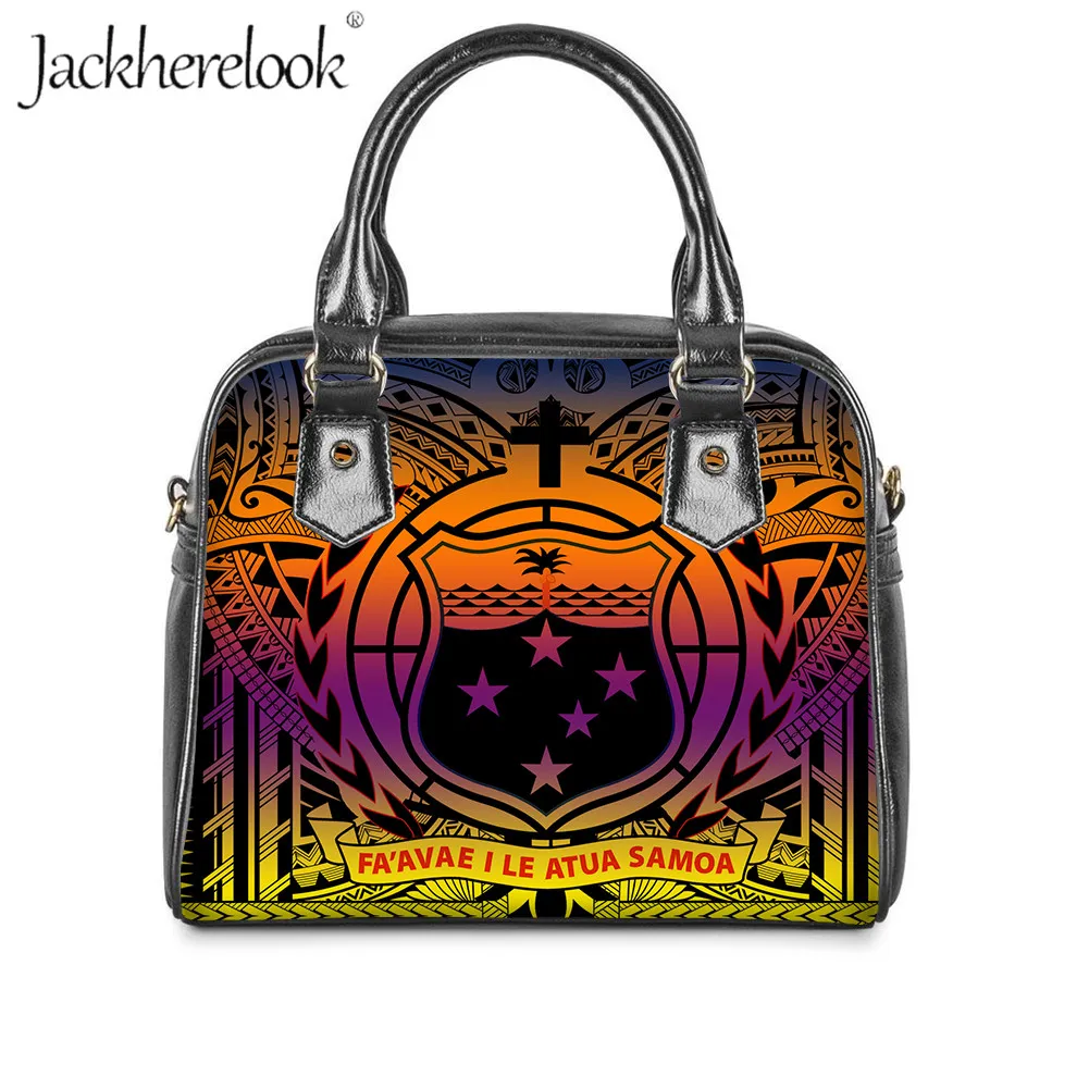 

Jackherelook полинезийские племенные Самоа Модные женские большие роскошные кожаные сумки Удобные сумки через плечо сумка-мессенджер