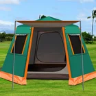 Флуоресцентная Шестигранная алюминиевая опора, автоматическая большая палатка для кемпинга на открытом воздухе, на 4-6 человек, тент для отдыха, пикника, домашнего использования
