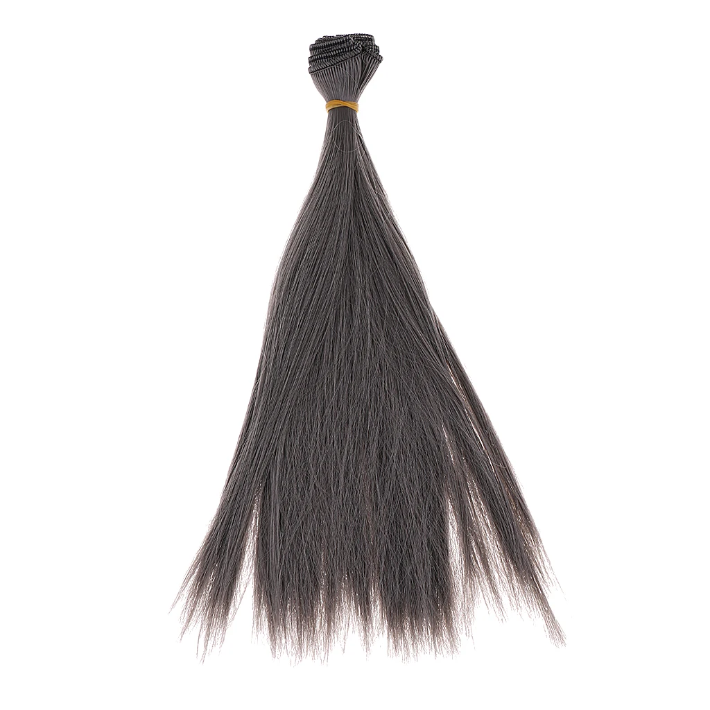 

3x25x100cm DIY Straight Hair Wig for 1/3 1/4 1/6 BJD Doll Hairpiece Pattern 17