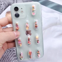 3d cute kawaii pill phone case para for iphone11 iphone 11 13 pro max 7 x 8 6s xr 6 phonecase back cover for girls free shipping