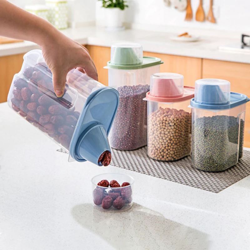 Пластиковый диспенсер для зерновых культур герметичный контейнер хранения