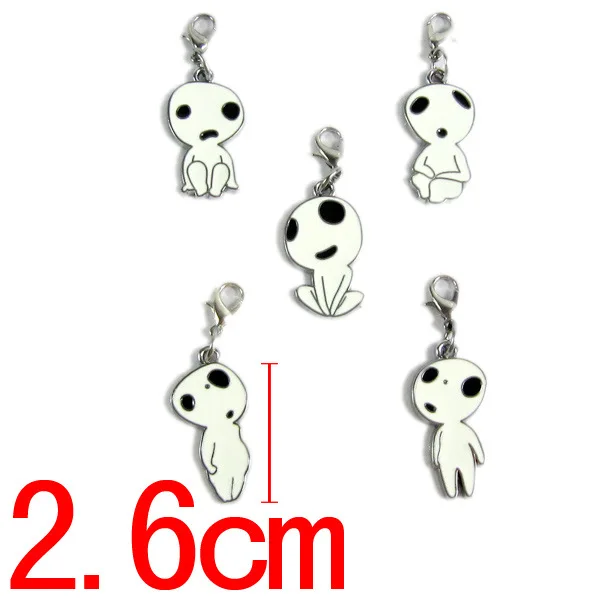 Action брелок с рисунком в виде аниме kodama treehayao miyazaki Princess Mononoke tree elves Spirit Kodama No Face Man