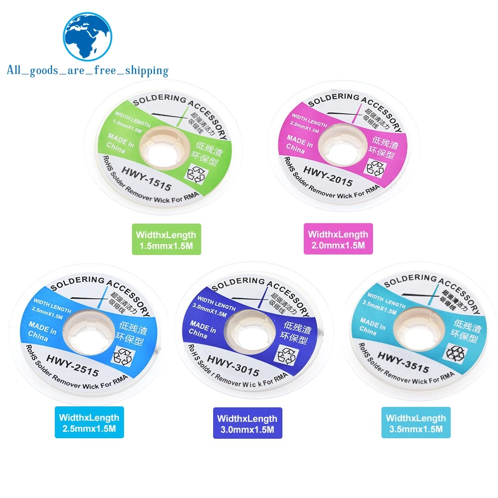 Паяльной станции оплетка припоя для снятия фитиль провода 1 5 мм 2 3 м сварки Олово