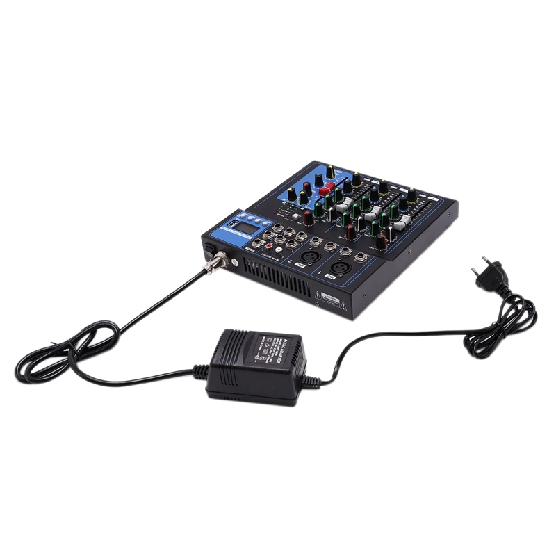 4 Каналы Bluetooth DJ микшер микшерная консоль с USB MP3 Джек аудио в реальном времени