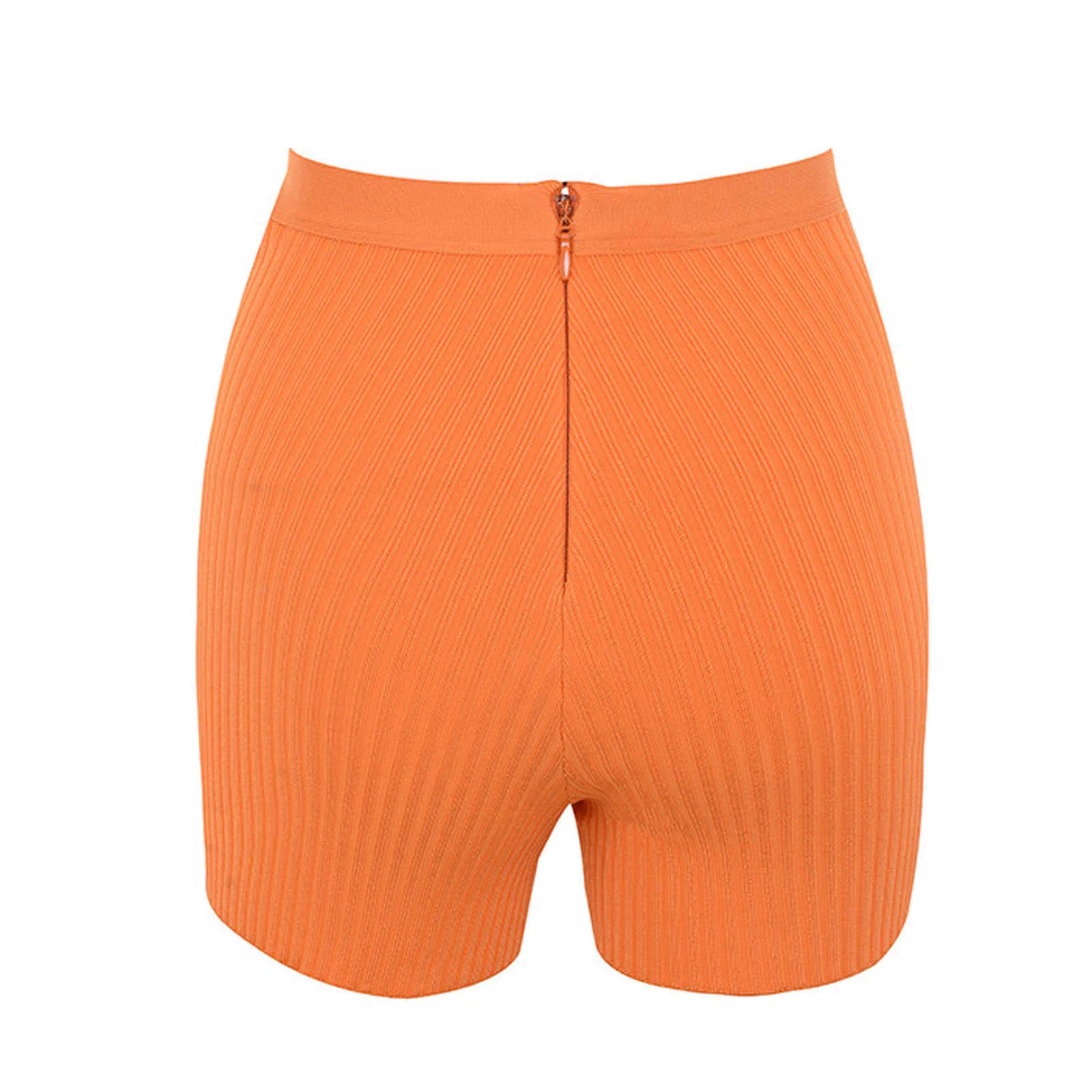 

2021 Casual Women Rib Knit Shorts Soft Comfy High Waist Solid Color Stretch Workout Short Skinny Fashion Women's Short Leggings