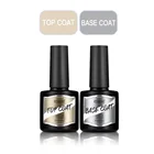 Набор топового и базового покрытия ROSALIND, 8 мл, Гель-лак 2 шт.компл., маникюрный набор, снимается отмачиванием светодиодныйУФ-лампы, дизайн ногтей