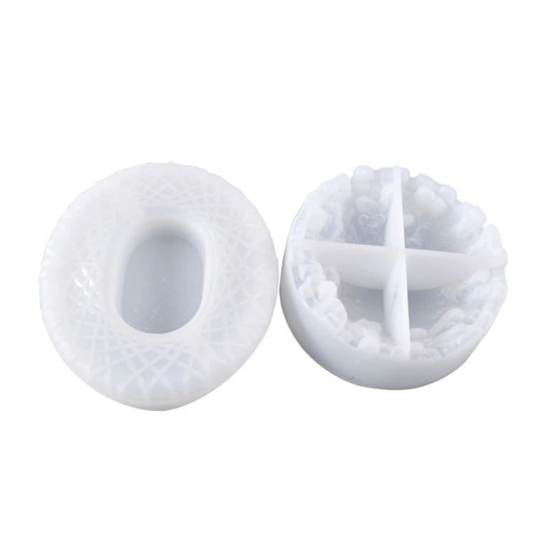 

DIY Crafts Decorations Crystal Epoxy Resin Mold Mirror Ashtray Silicone Mould