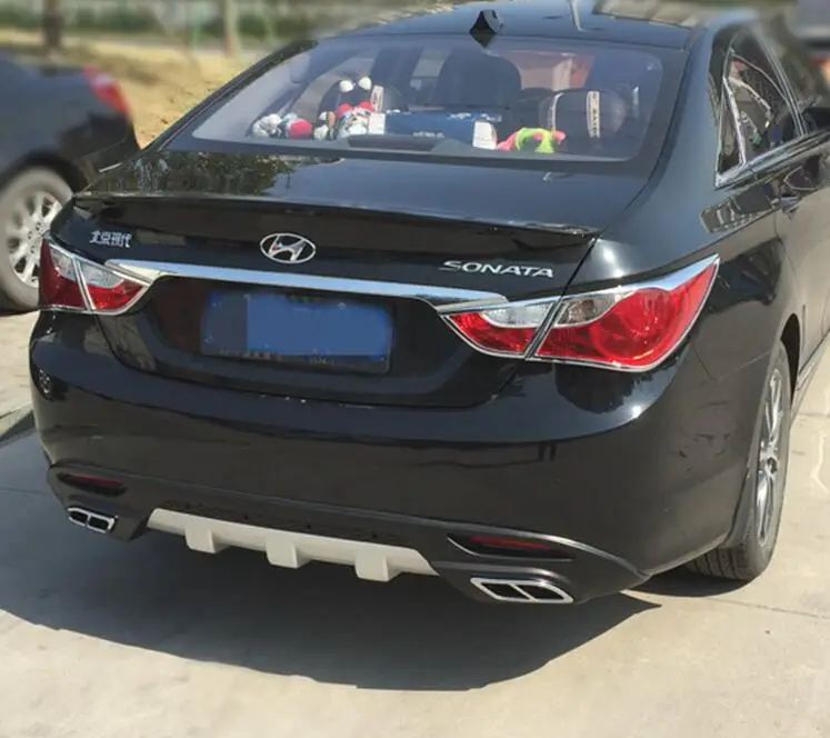 Защита заднего бампера для Hyundai Sonata защита от диффузора 2011-2014 комплект корпуса