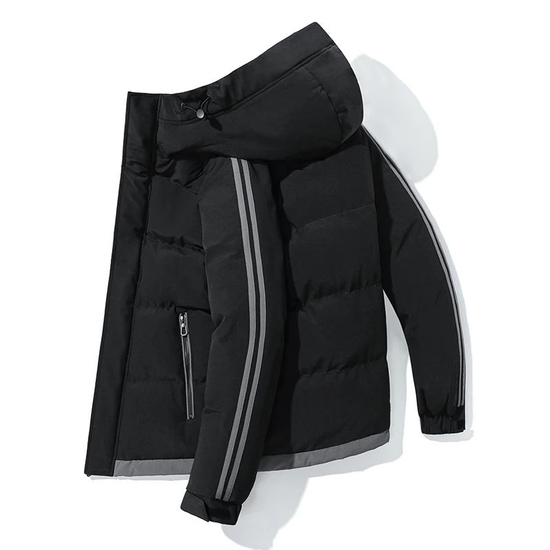 New Winter Jacket Men Parkas Male Padded Warm Jacket Thick Hooded Coat Windproof Thermal Outerwear Top Quality Men's Clothing