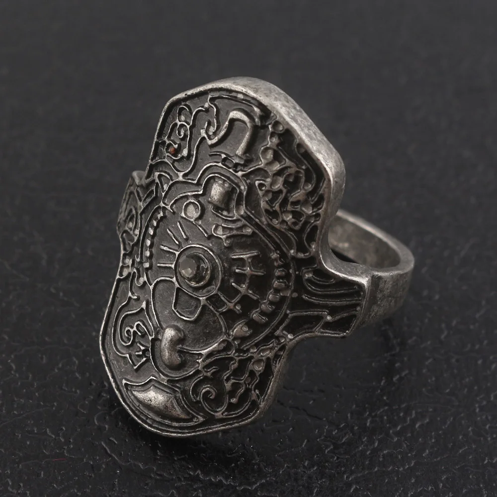 Набор ручных колец Dark Soul Flame винтажные готические кольца с кристаллами злой глаз