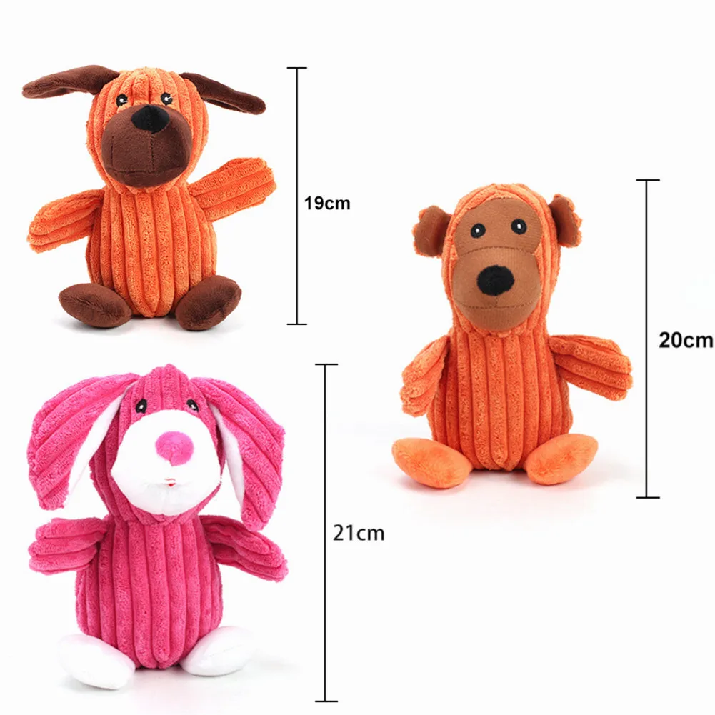 

Cute Dog Toys Squeak Toys Colorful Animals Sound Toys Pet Puppy Kitten Interative Toys Plush Animals Toys Chew Teeth Squeak Toys