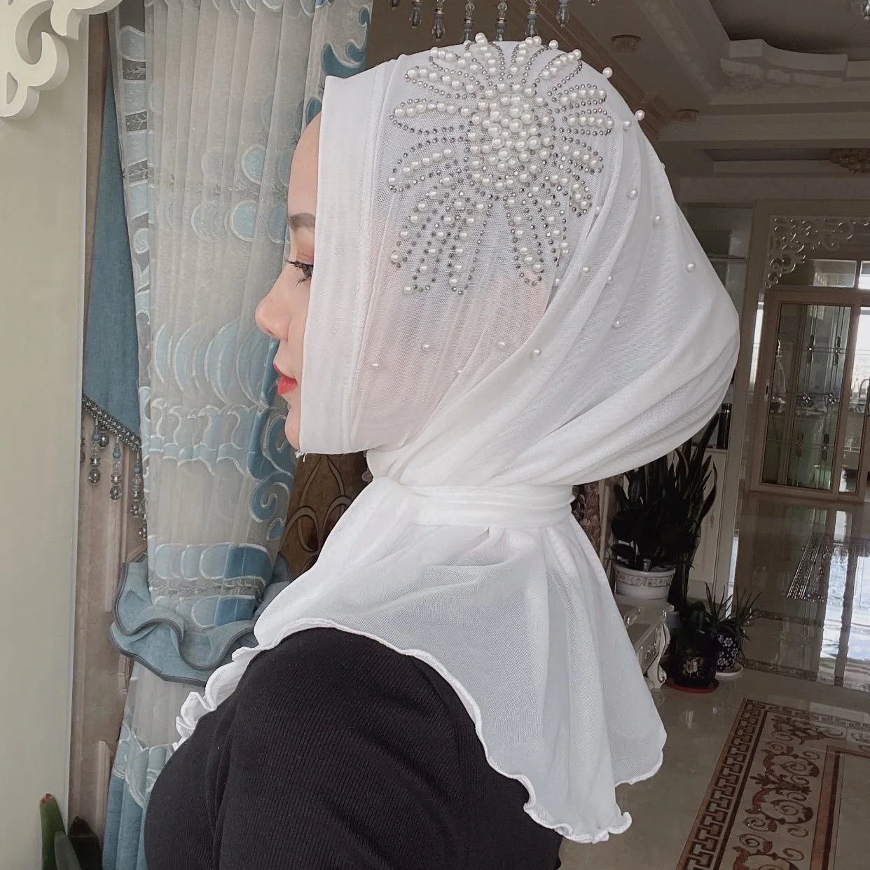 Мгновенно готовый к носке мусульманский шарф женские школьные хиджабы для