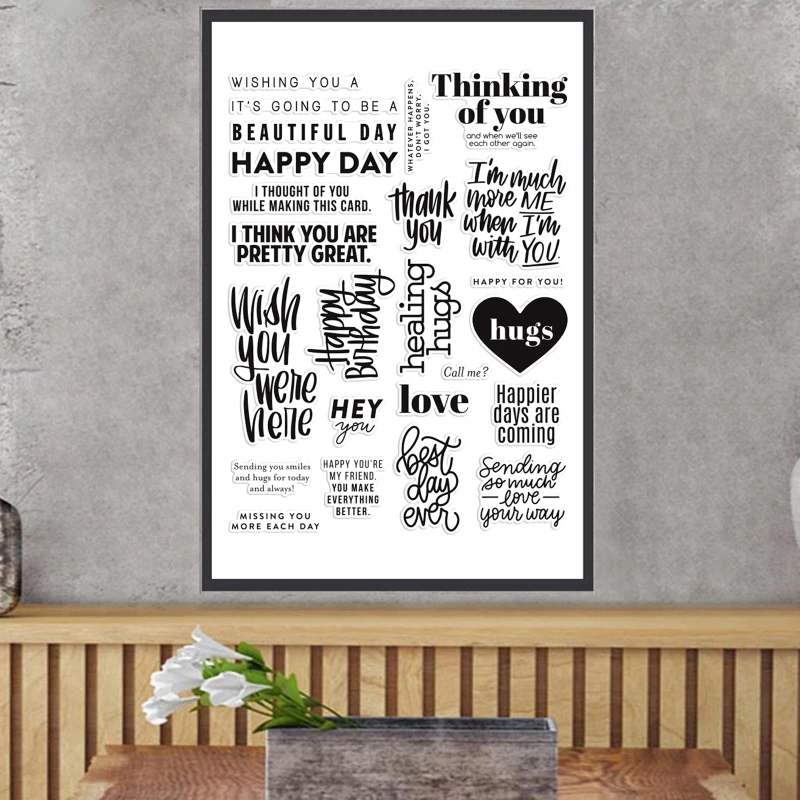 

53CA Alphabet DIY Silicone Clear Stamp Cling Seal Scrapbook Embossing Album Decor