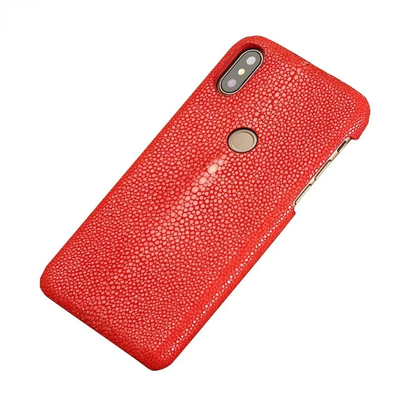 

Genuine Stingray Leather Phone Case For Xiaomi Mi 9 9T 10 Pro 9 Lite 8 A3 Cover For Redmi note 8 Pro Note 9S 8T Note 7 6 5 Plus