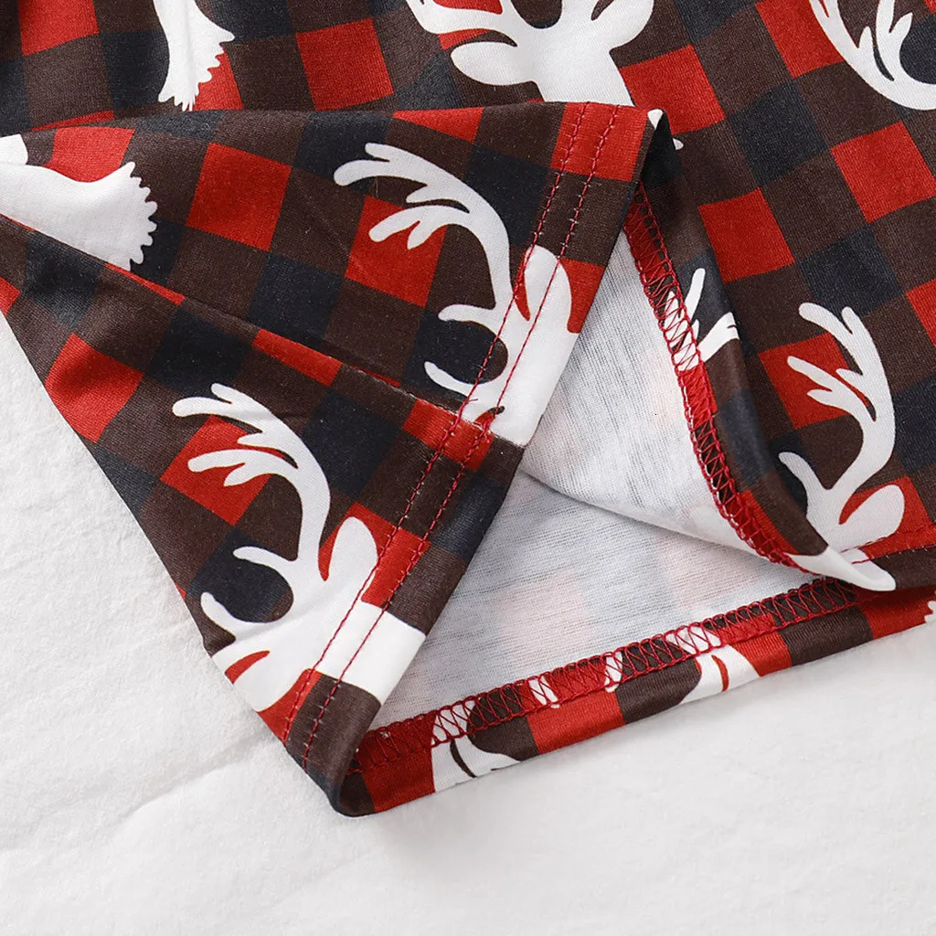 Baby Girl Christmas Dress Cartoon Elk Plaid Long Sleeve Ruffled Hundred Times Merry Party New Clothes | Детская одежда и обувь