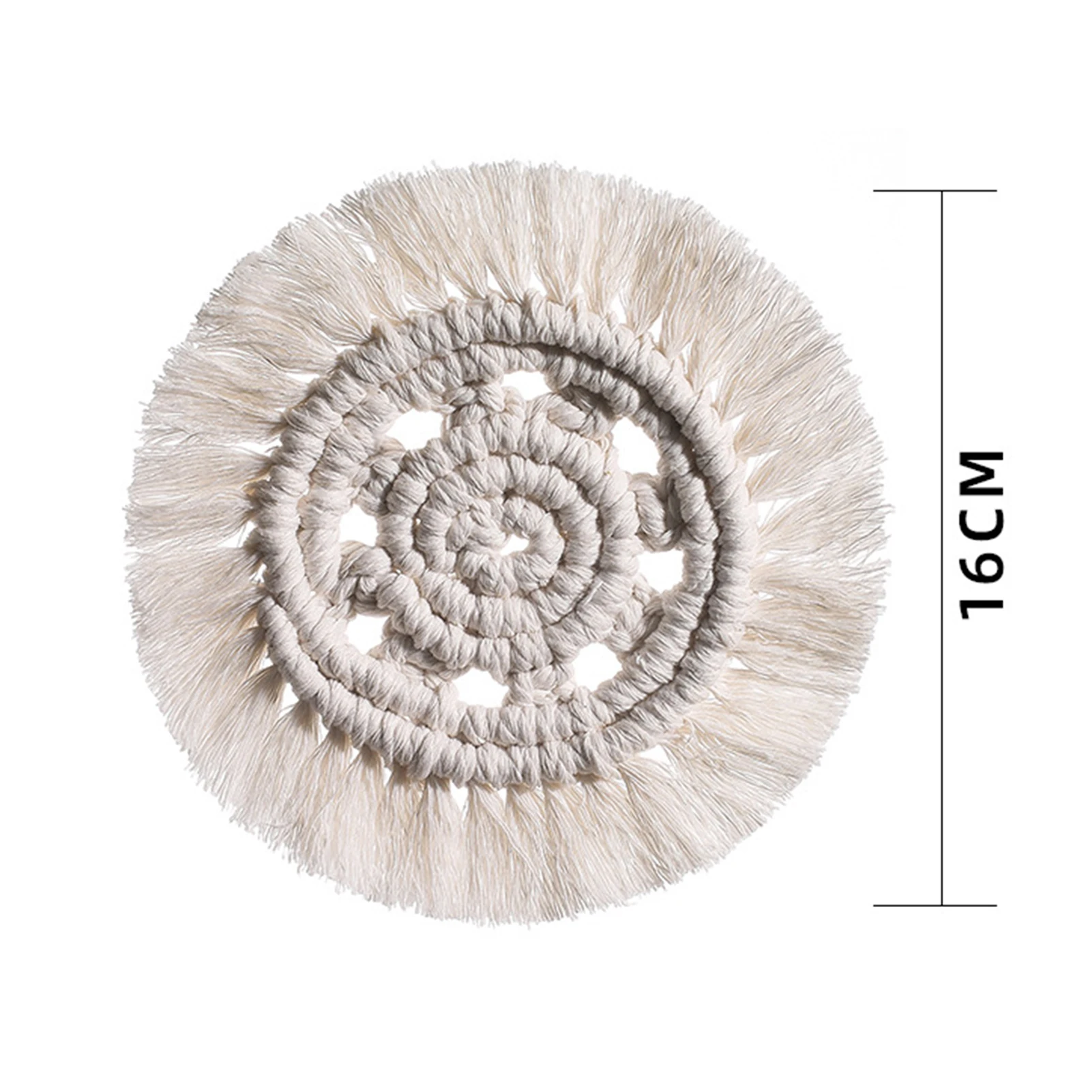 Скандинавские богемные кисточки круглые хлопковые кофейные чашки коврик для