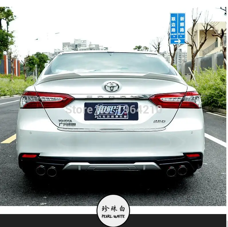 Автомобильный Стайлинг АБС пластик неокрашенный Праймер цветной задний спойлер