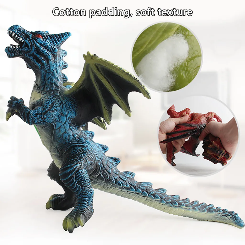 Larger Soft Simulation Sound Dinosaur Model Figure Realistic Kid Interactive Toy Durable kids toys juguetes brinquedos игрушки |