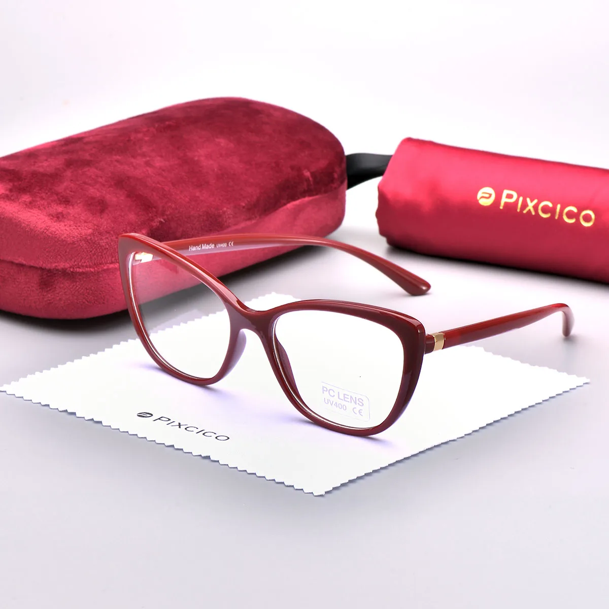 Pixcico B45737 кошачий глаз очки оправа женские роскошные брендовые оптические модные
