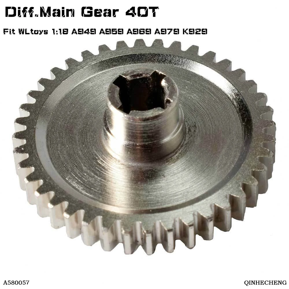 RC A580057 Металл diff. Основные Шестерни 40T подходит для WLtoys 1:18 A949 A959 A969 A979 K929 | Игрушки и