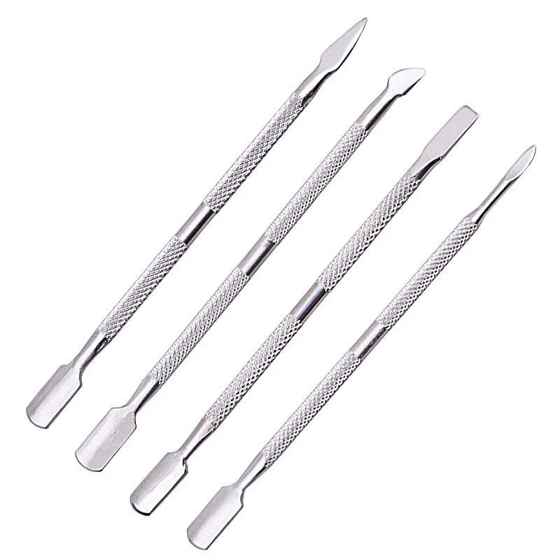 

4-Piece Set Tools to Remove Dead Skin Frustration Dead Skin Fork Independent Packaging Stainless Steel Push ,Things for Nails