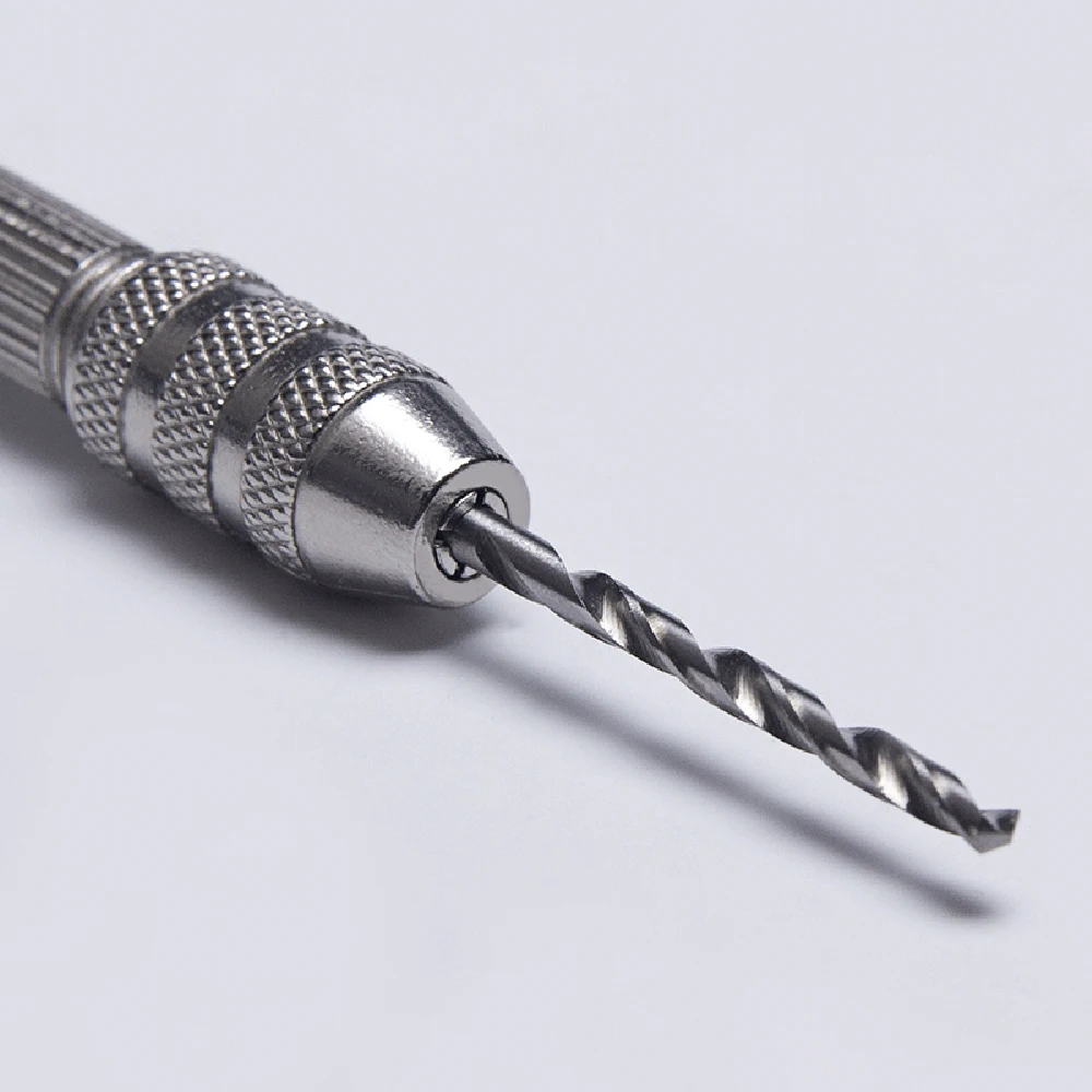 Ручное сверление ручная дрель + 10 шт. твист сверло мини ювелирные изделия